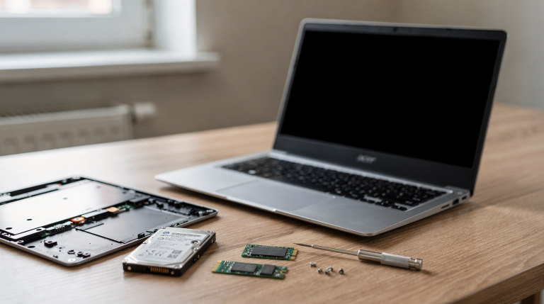 Как понять, что в ноутбуке Acer неисправен жесткий диск или SSD