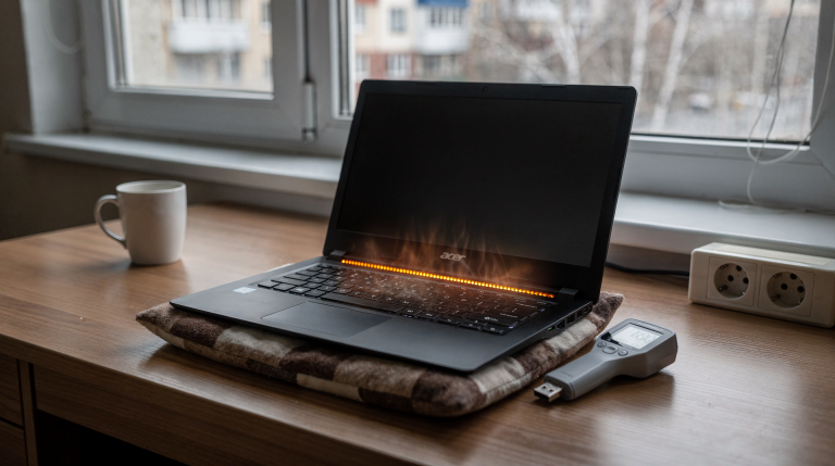 Ноутбук Acer сильно греется: что проверить перед ремонтом
